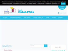 Tablet Screenshot of escolaciutatdalba.cat